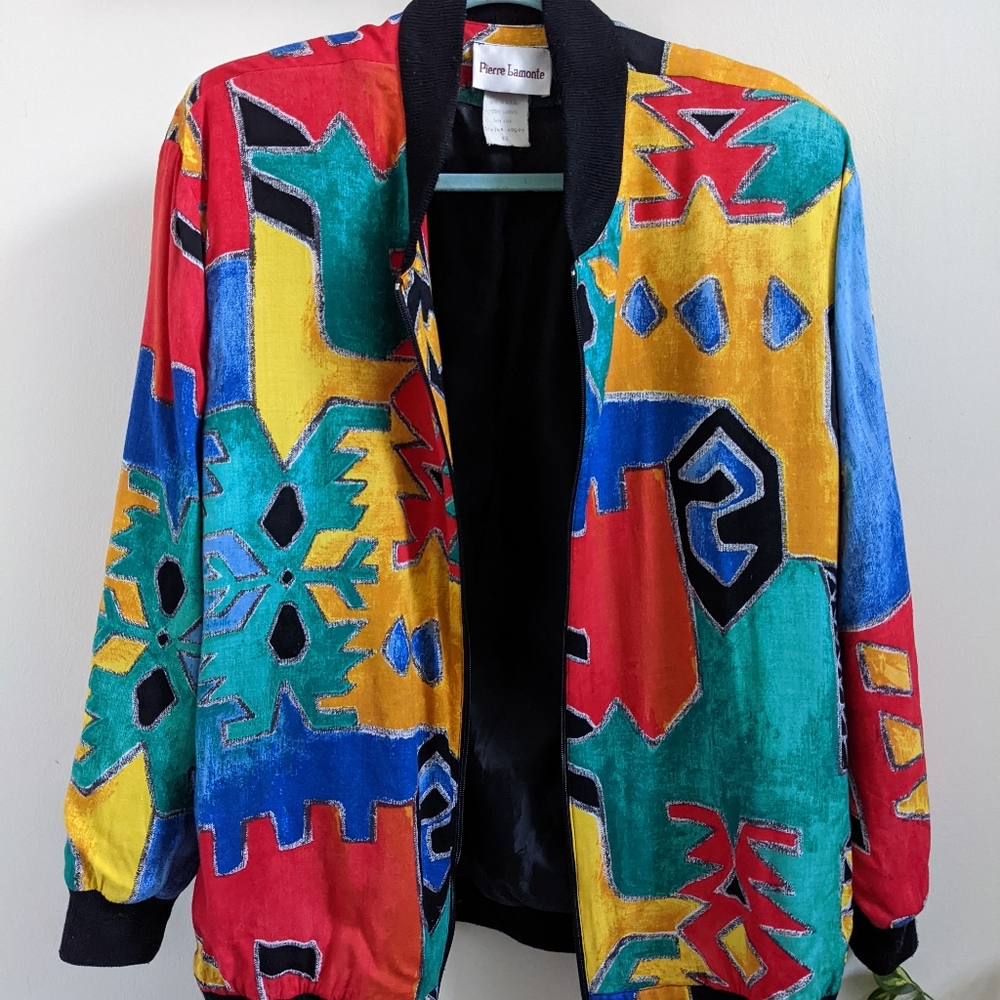 80s or 90s Pierre Lamonte jacket, size 12